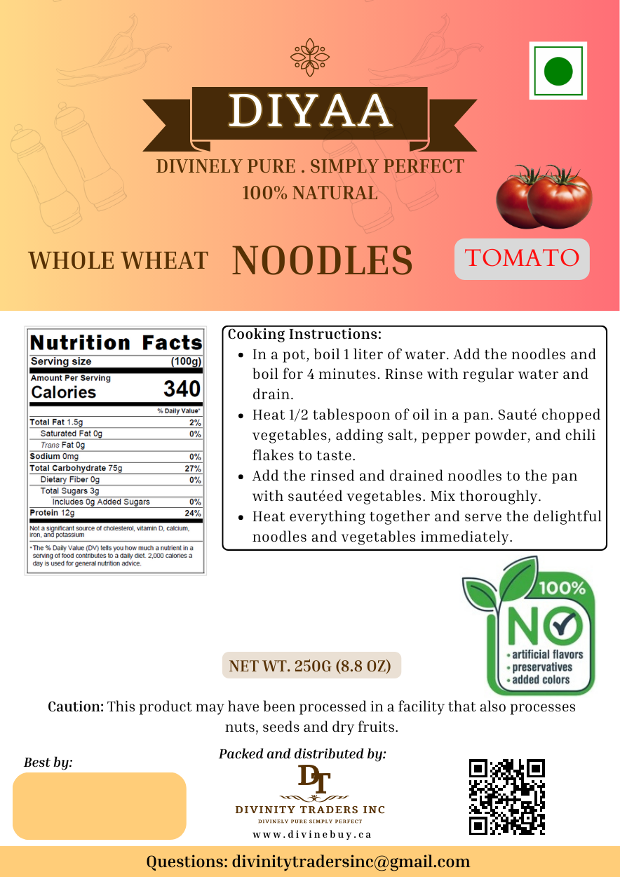 Diyaa Tomato Noodles - 250 gm