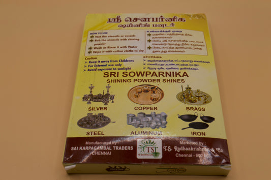 Sri Sowparnika Shining Powder for Silver, Copper, Brass, Steel, Iron & Aluminum