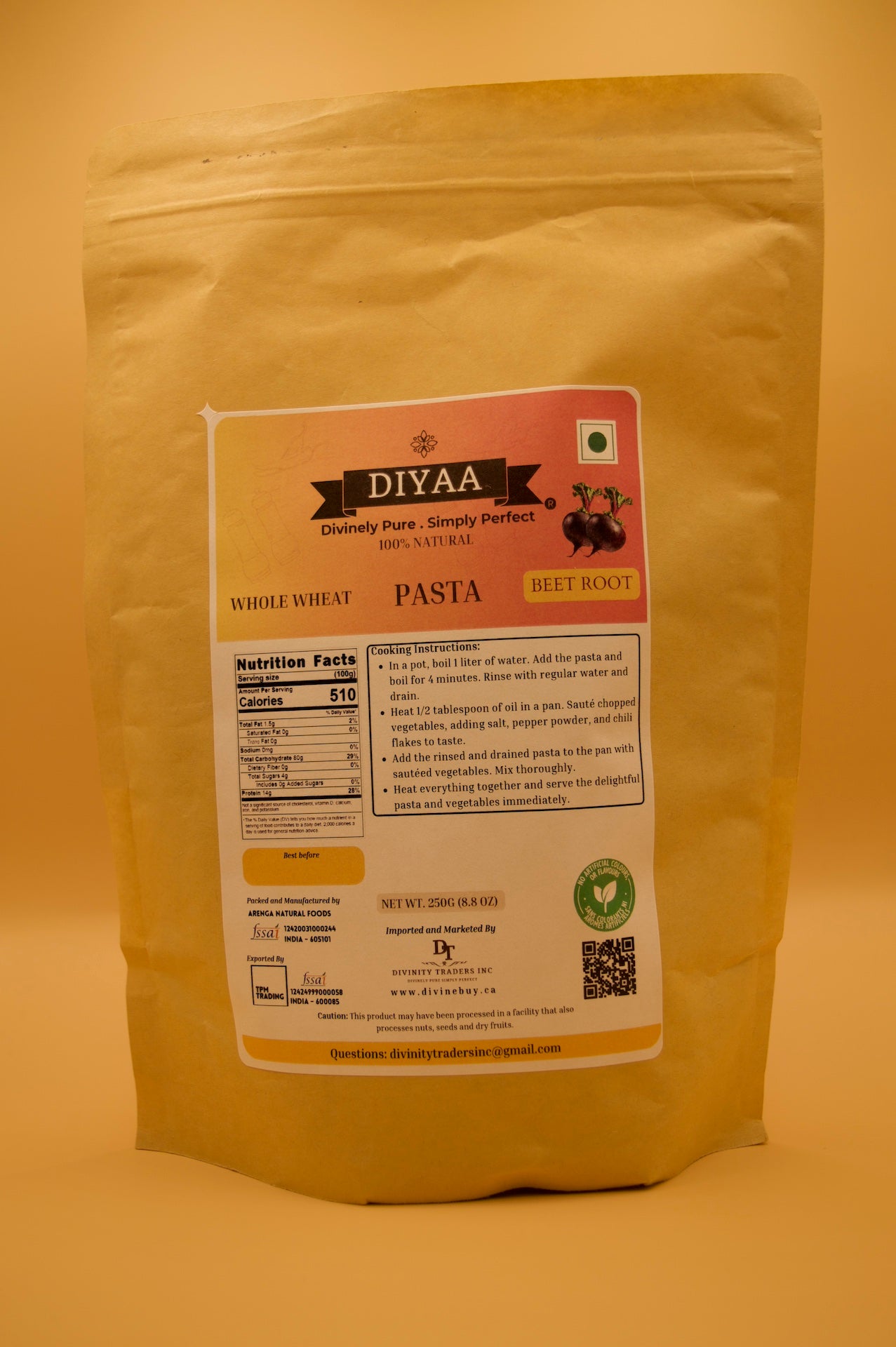Diyaa Beetroot Pasta - 250 gm