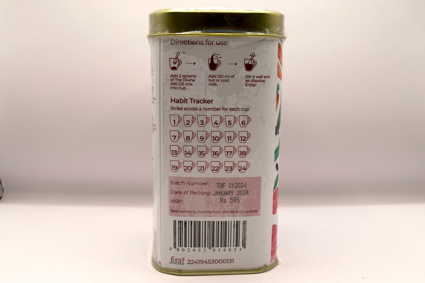 Divine Foods ABC (Apple, Beetroot & Carrot) Milk Mix - 250 gm