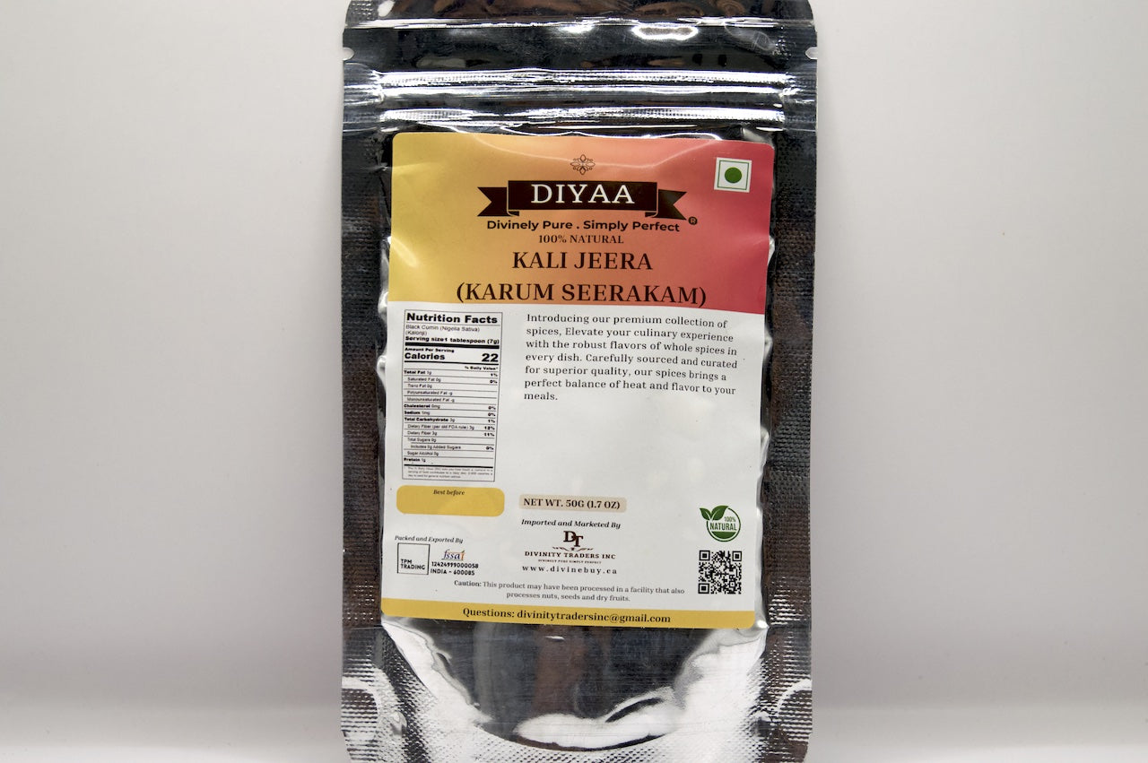 Diyaa Black Cumin (Kala Jeera)கருஞ்சீரகம் - 50 gm