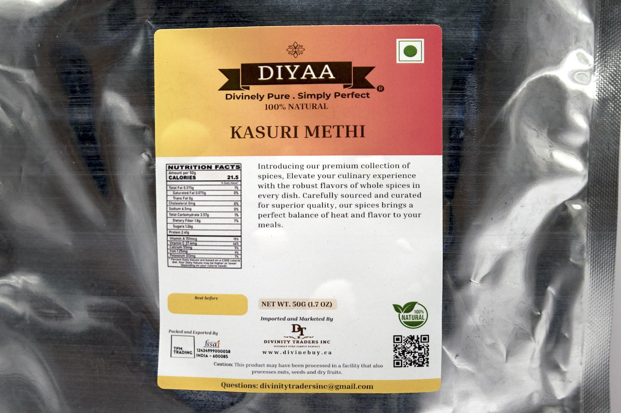Diyaa kasuri Methi (கசூரி மேத்தி) - 50 gm