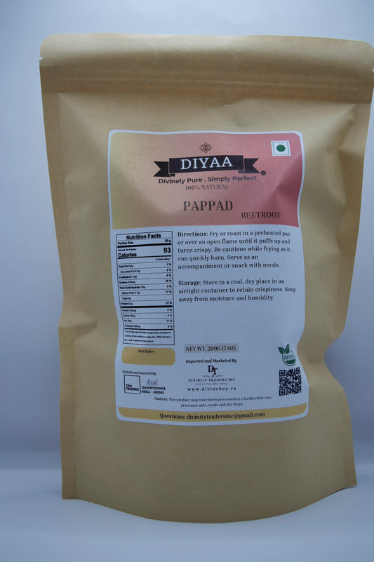 Diyaa Fryums - Beetroot Pappad - 200 gm
