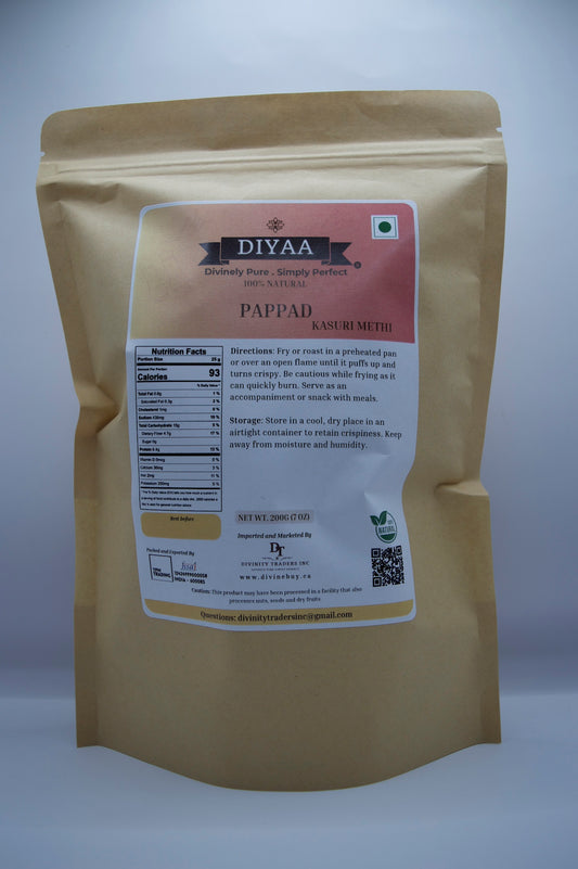 Diyaa Fryums - Kasurimethi Pappad - 200 gm