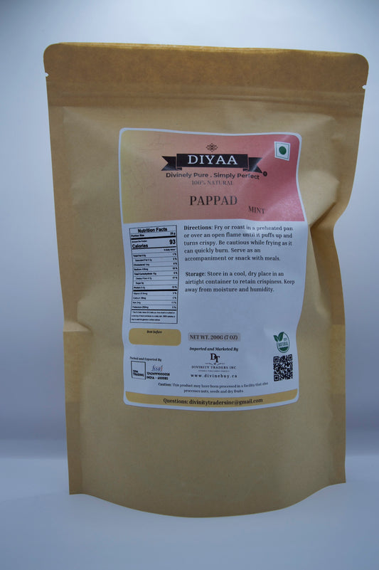Diyaa Fryums - Mint Pappad - 200 gm