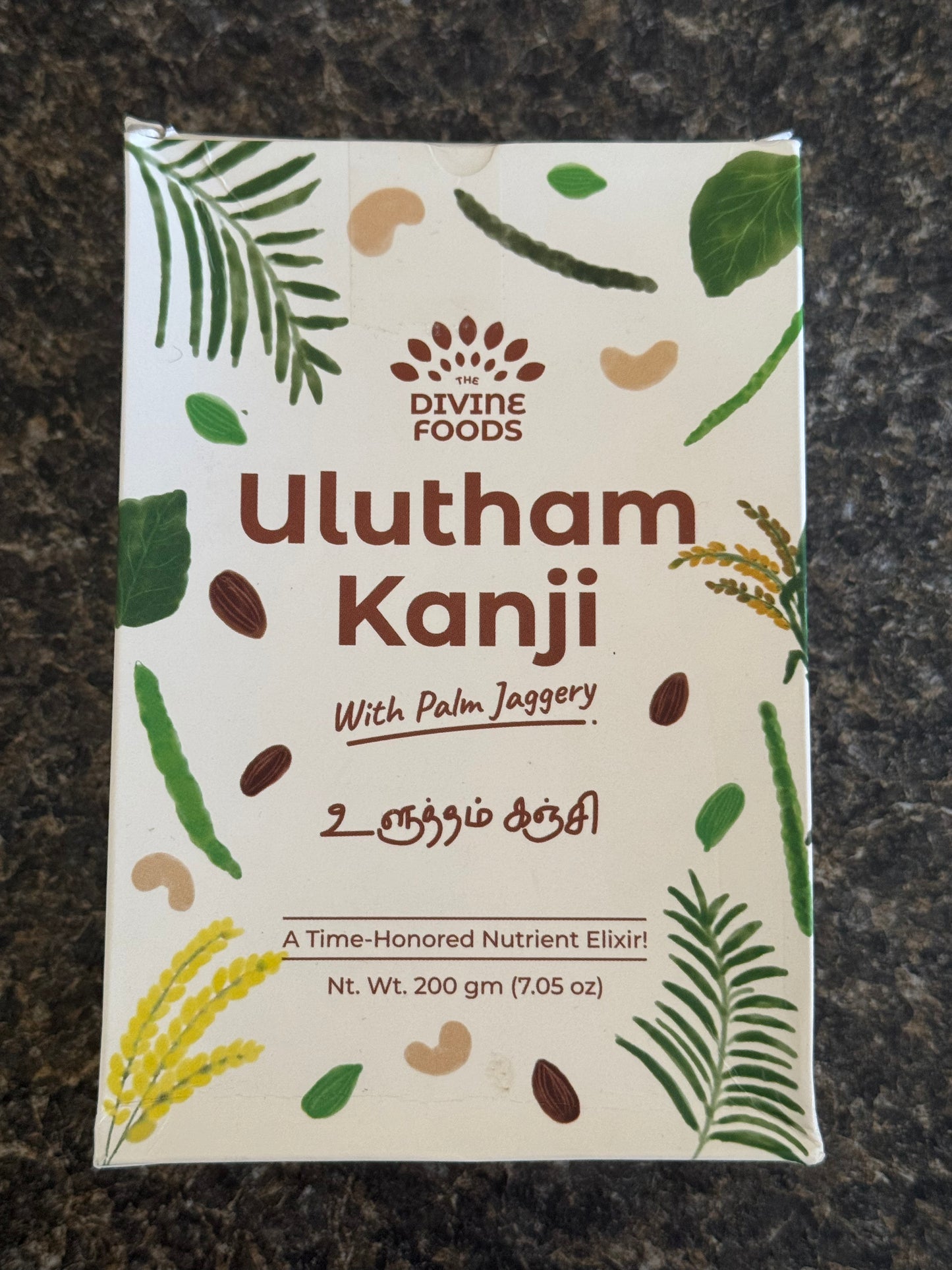 Divine Foods Ulutham Kanji (Urad Dhal Porridge mix) with Palm Jaggery (200g)