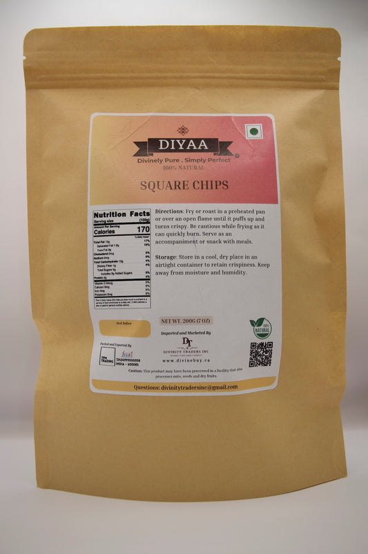 Diyaa Fryums (Square Chips) - 200 gm