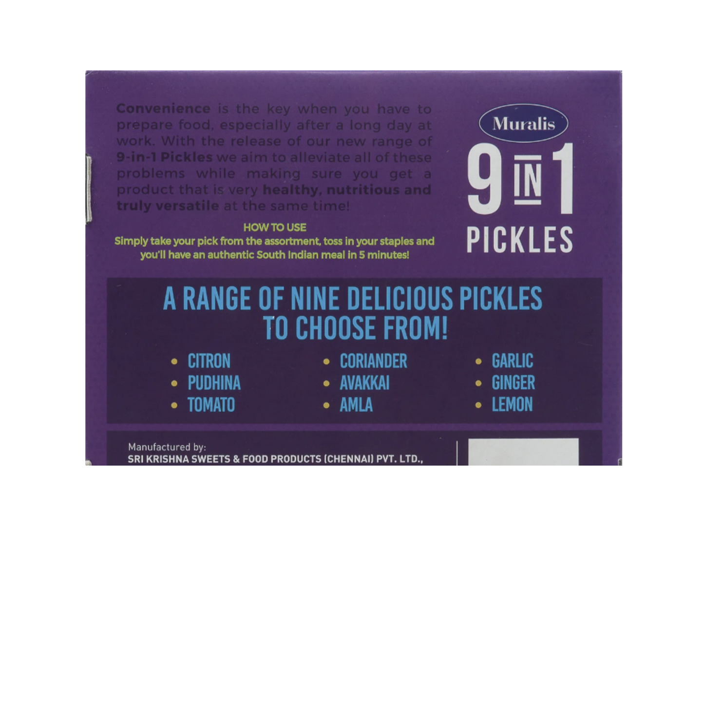 Muralis 9 in 1 Variety Pickles Combo