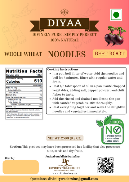 Diyaa Beetroot Noodles - 250 gm