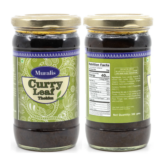 Muralis Curry Leaf Thokku - 300gm