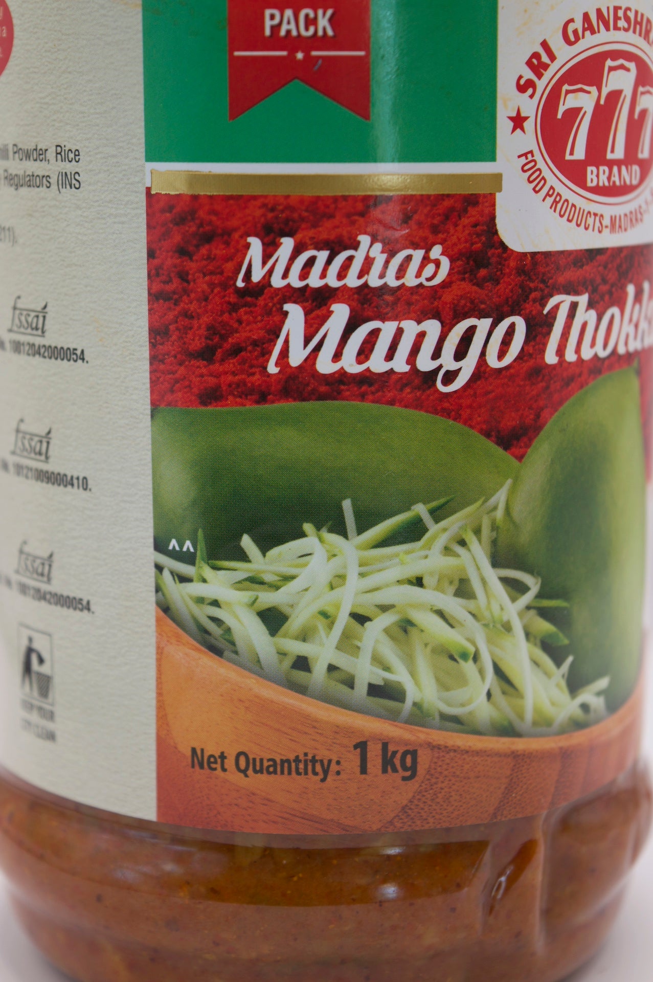 777 Mango Thokku Pickle - 1 kg