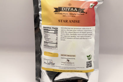 Diyaa Star Anise (அன்னாசிப் பூ) - 25 gm