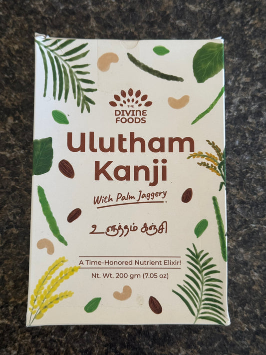 Divine Foods Ulutham Kanji (Urad Dhal Porridge mix) with Palm Jaggery (200g)