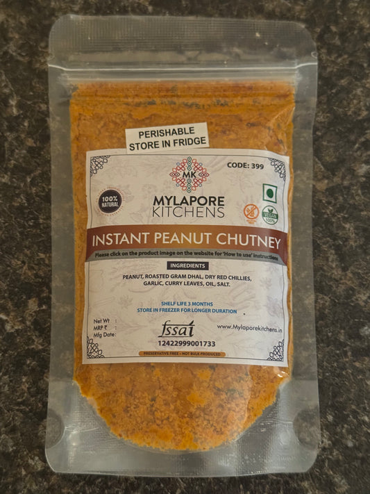 Mylapore Kitchens Instant Peanut Chutney mix (100g)