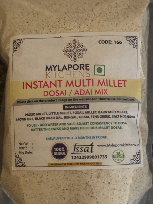 Mylapore Kitchens Instant Multi Millets Dosai/Adai Mix (250g)
