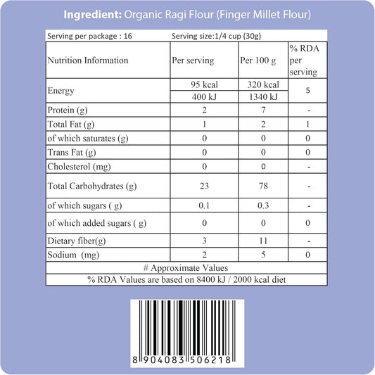 24 Mantra Organic Ragi Flour 500g